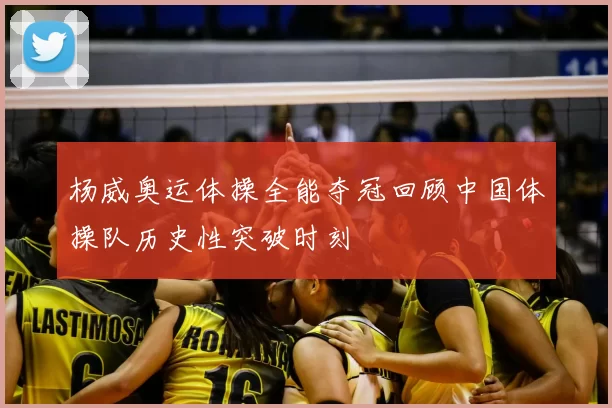 杨威奥运体操全能夺冠回顾中国体操队历史性突破时刻